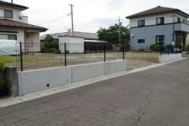 RC土留め・フェンス設置工事
