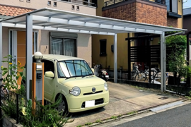 ２台用カーポート設置工事