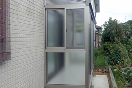 テラス囲い設置工事