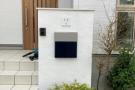既存門柱リフォーム工事